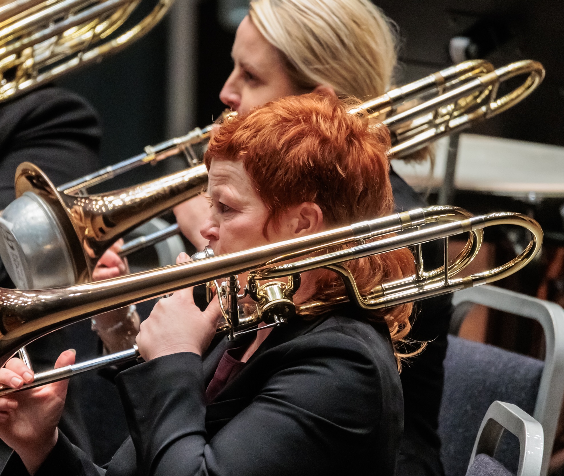 Musikar i Bjørsvik Brass under konsert